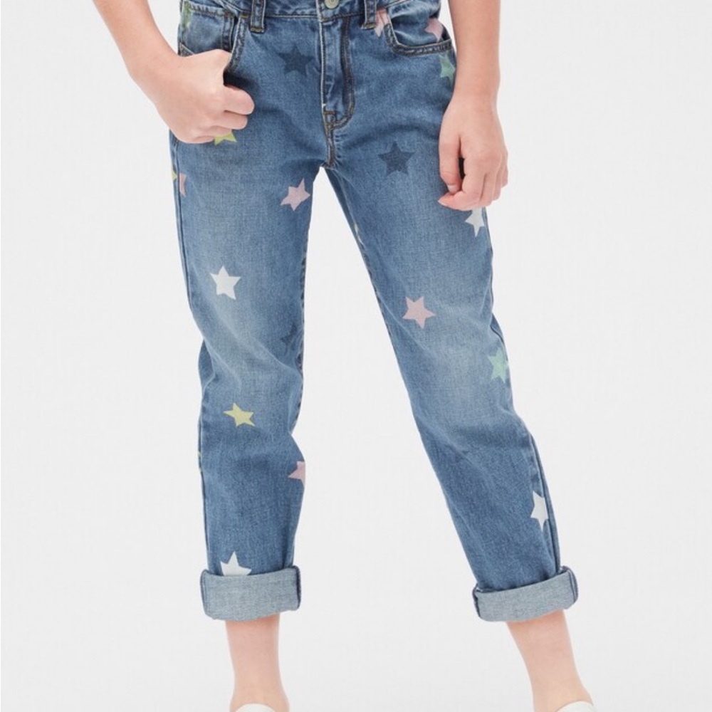 GAP Kids NWT Star-Patterned Blue Jeans